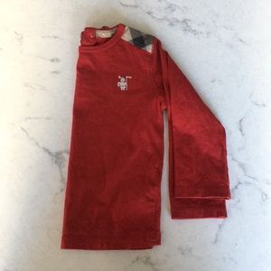 Authentic Burberry red classic shirt
